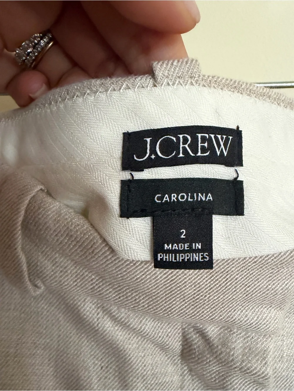J.Crew Carolina Flare Pant in Stretch Linen Blend